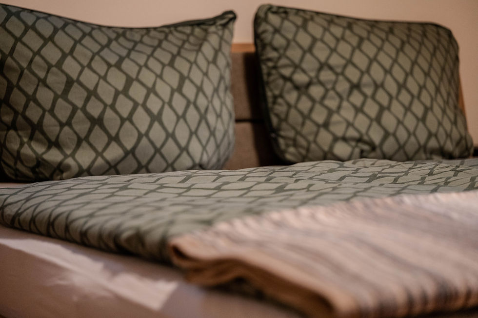 Zimmer 3 - Schlafzimmer mit Bergblick im Haus Fine in Kärnten