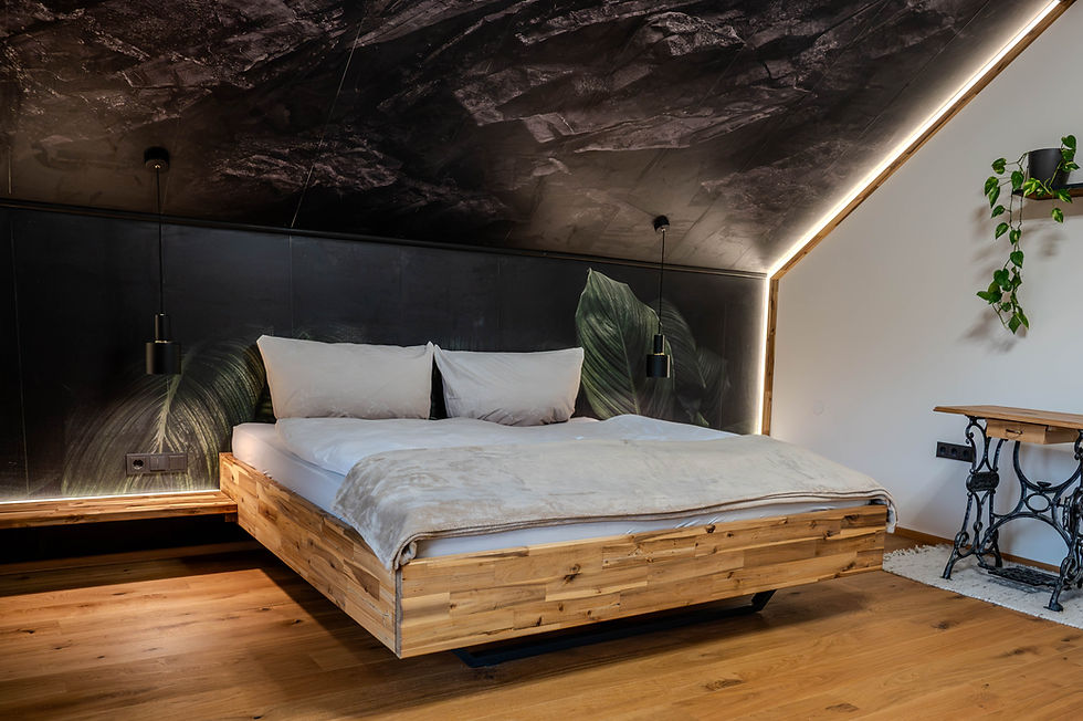 Schlafzimmer 1 - Gemütliches Doppelzimmer im Ferienhaus Haus Fine