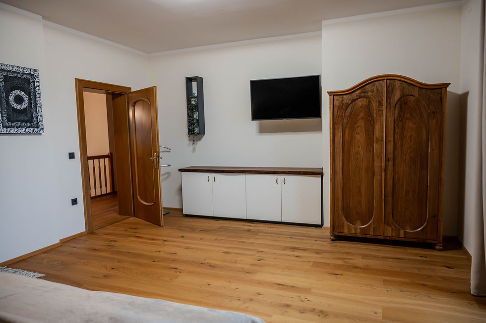 Schlafzimmer 1 - Gemütliches Doppelzimmer im Ferienhaus Haus Fine