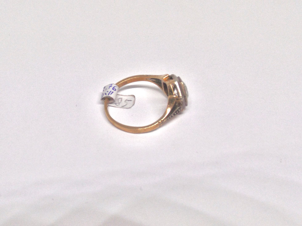 Miniaturbild: 116*.BRILLANT Ring - Altschliff ca.  1,7 Kt - Gold 18 Kt / .750
