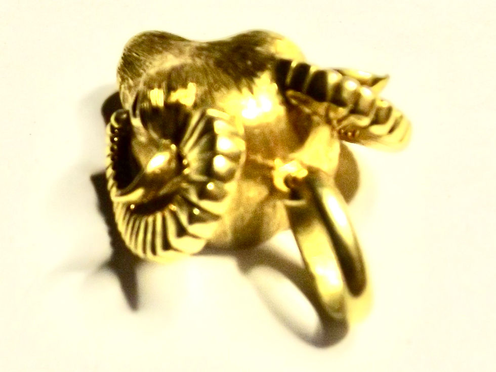 Miniaturbild: 1238* Anhänger Widder 2 Saphiraugen Plastisch gearbeitet - Gold 14 K .585/ 36,1g