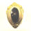 Miniaturbild: 1124* Brosche Schaumgold Onyx