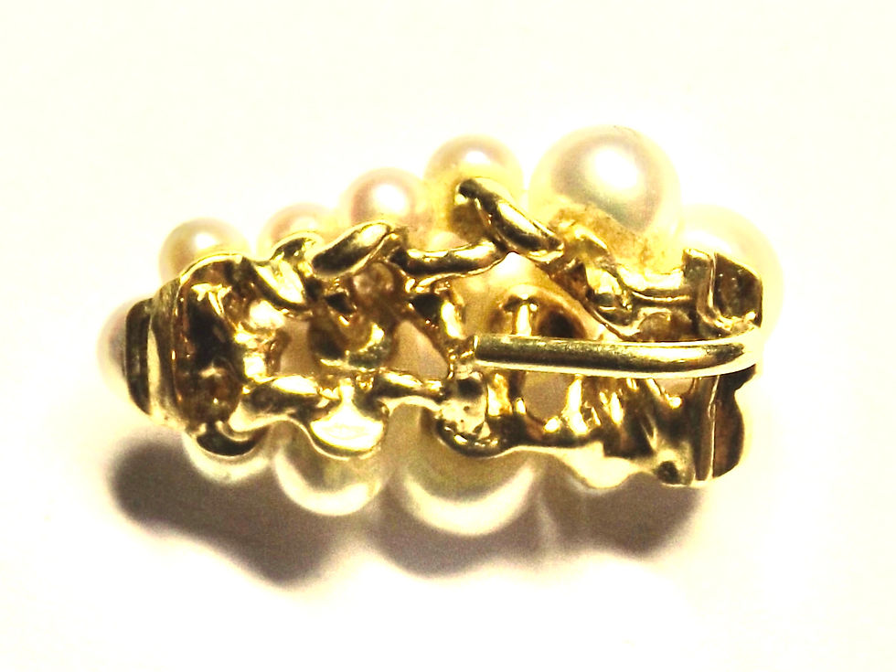 Miniaturbild: 1476* Anhänger mit 3 Brillanten ca 0,3 K 11 Perlen- Gold