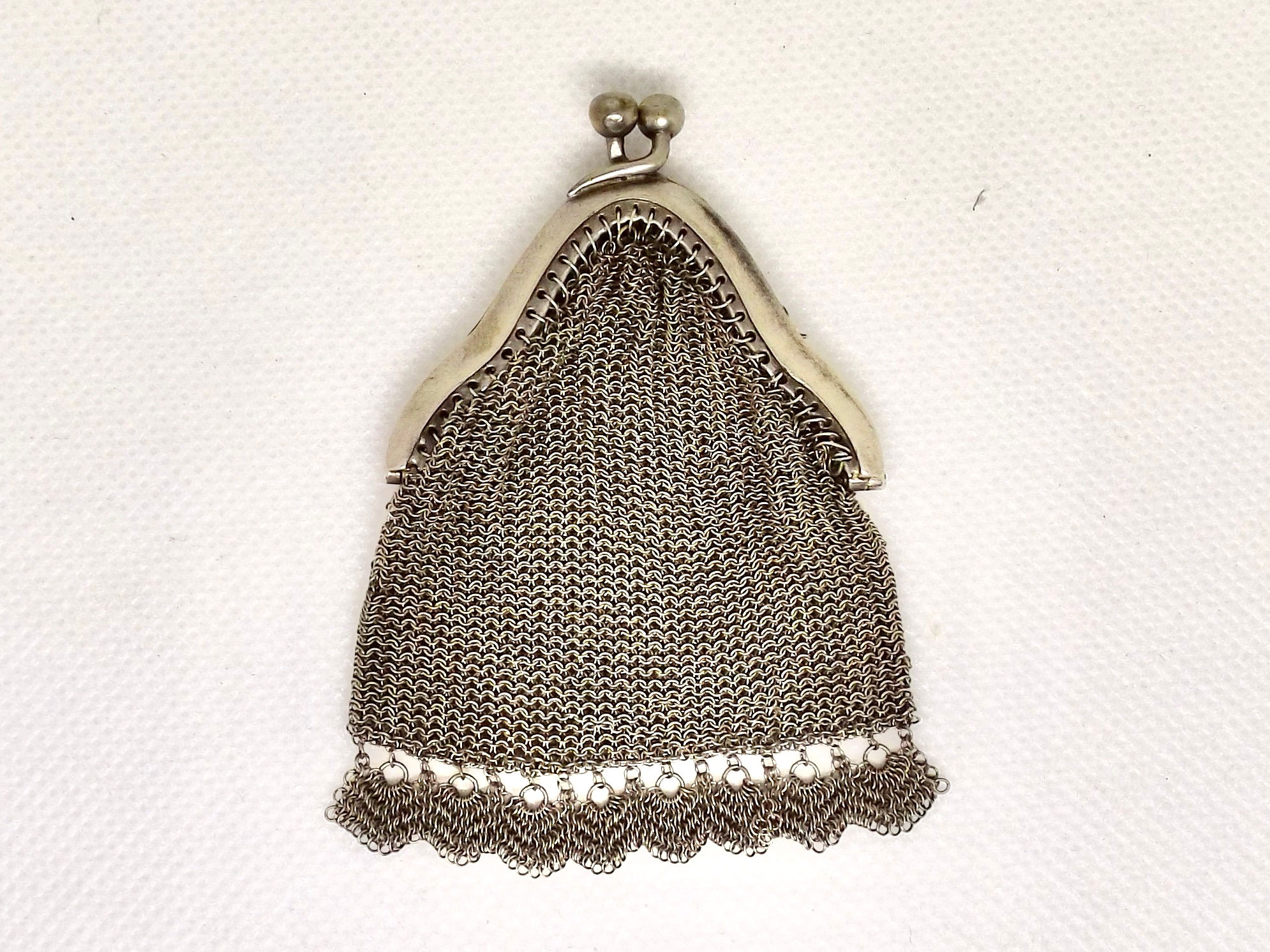 1037* Geldbörse Klappverschluss - Silber