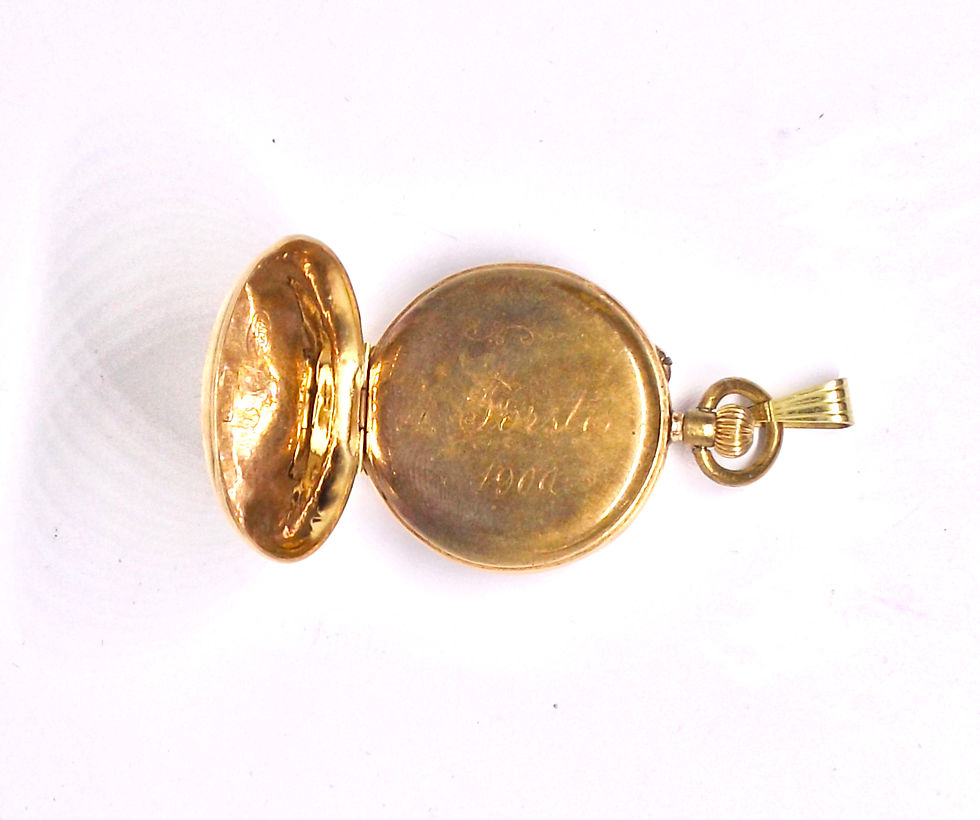 Miniaturbild: 259* Hänger Uhr - Gold 14 Kt / .585