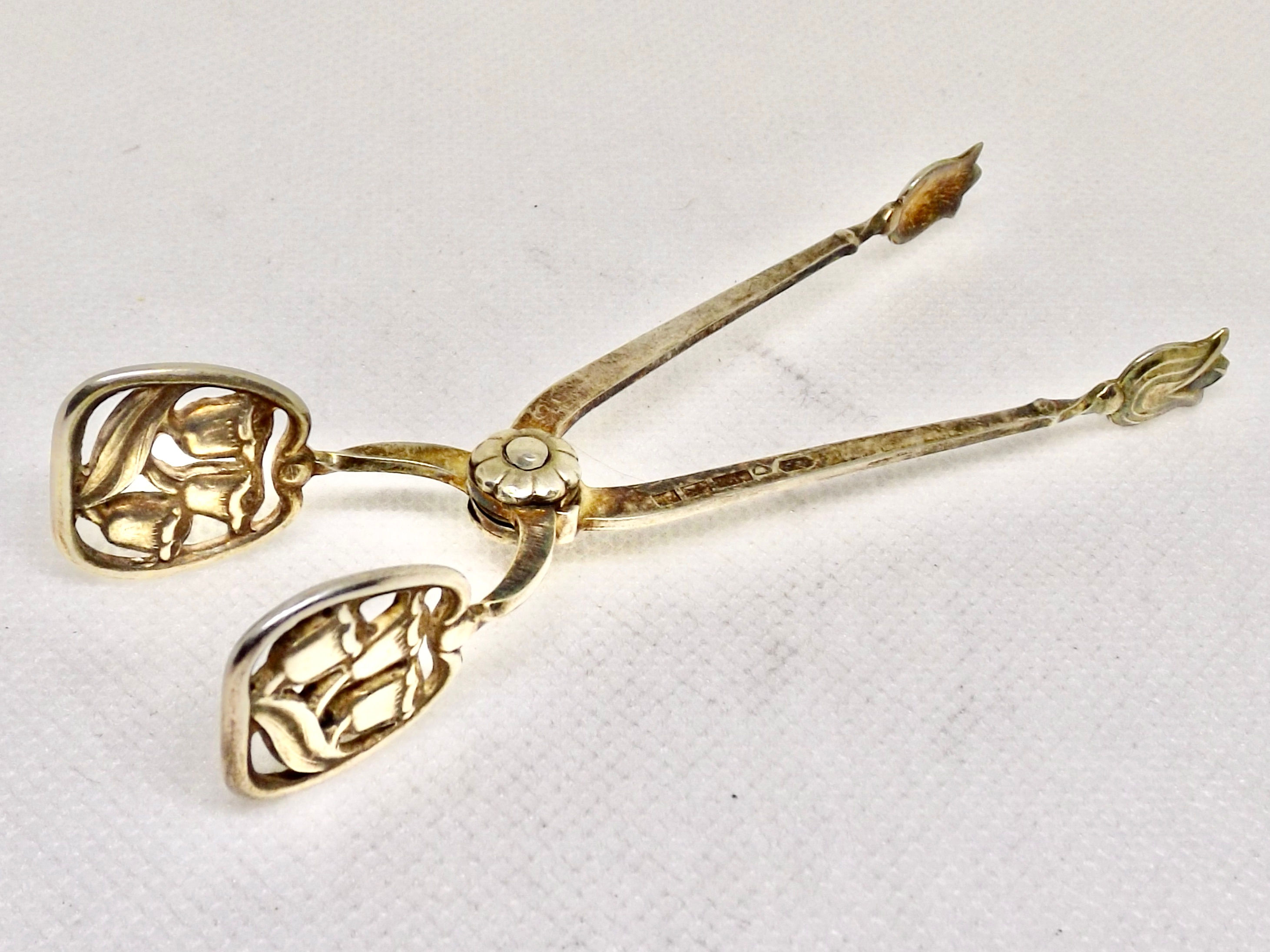 1565* Zucker Zange Art Deco 20.Jh Dänemark - Silber