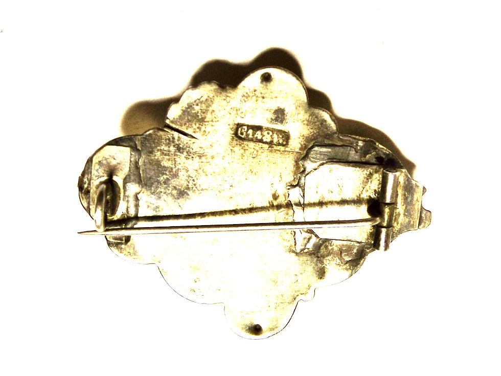 Miniaturbild: 1523* Schaumgold  Brosche - gestempelt 14 K und 835 - um 1880