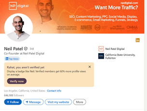 LinkedIn Copywriting Tips: Analyzing the LinkedIn Profile of Neil Patel