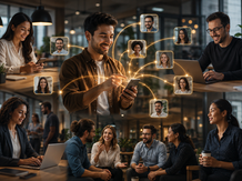 B2B employees sharing expertise and connecting with professional networks to amplify brand awareness and generate demand