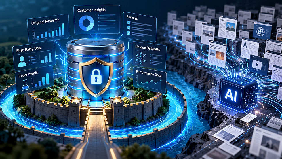 Proprietary data as a defense against AI scraping