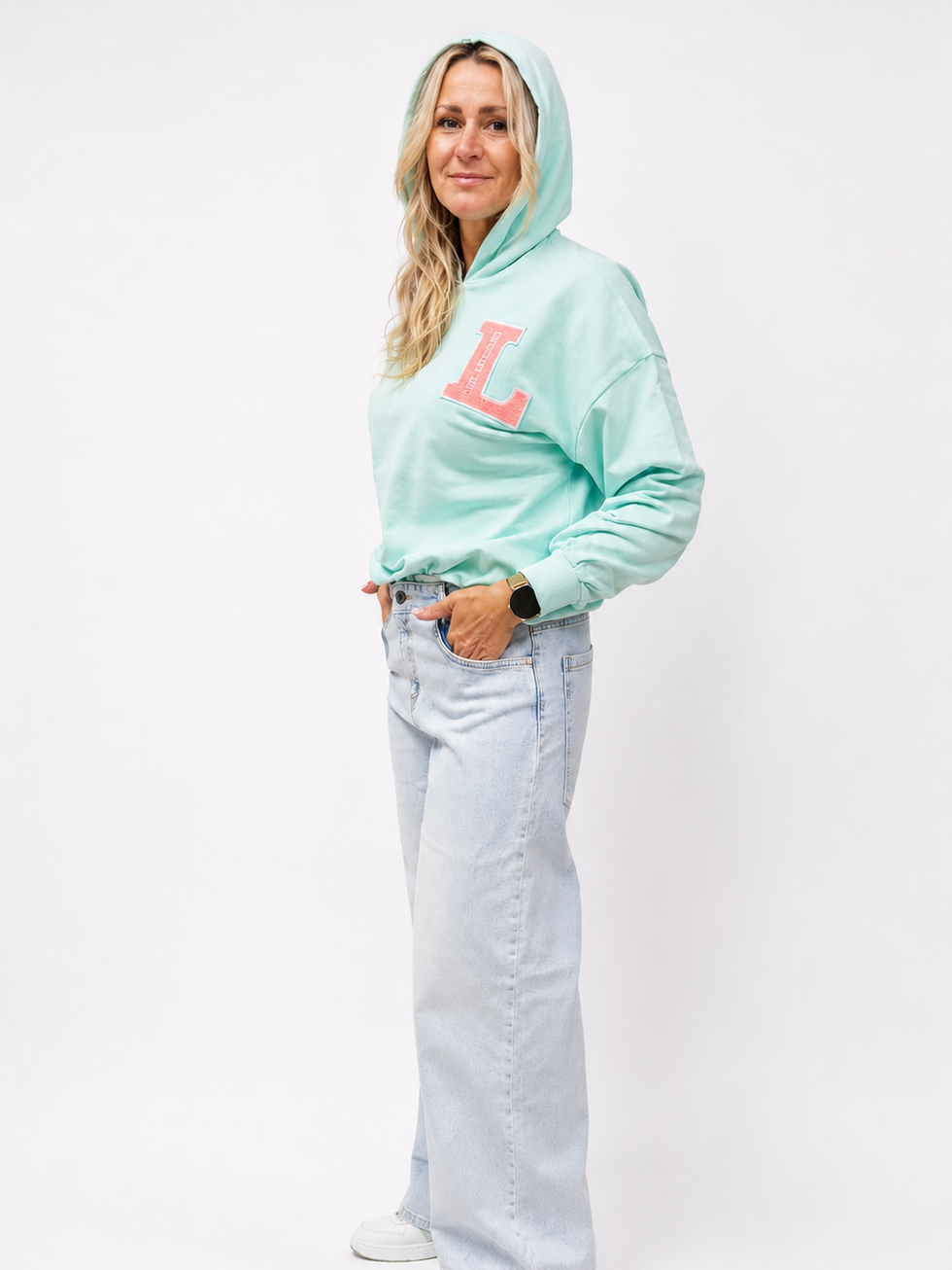 Sommerhoodie türkis Mädchen Damen