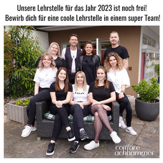 Unsere Lehrstelle für das Jahr 2023 ist noch frei!