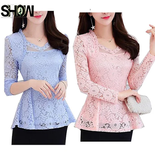 blusas con encaje