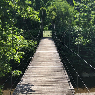 Bridge to farm field