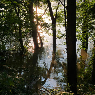 Flooded Deerfield River