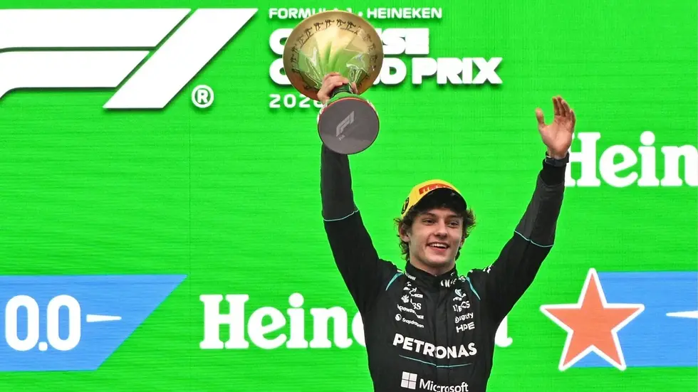 Kimi Antonelli wins Chinese GP ahead of Russell and Hamilton