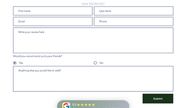 website example a site I designed.