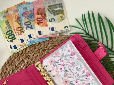 Umschlagmethode Budgetplanung mit Bargeld und Budget Binder