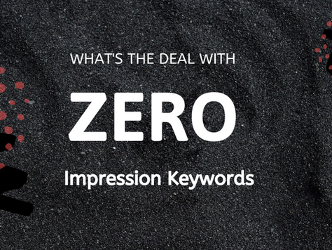 Zero Impression Keywords on Amazon