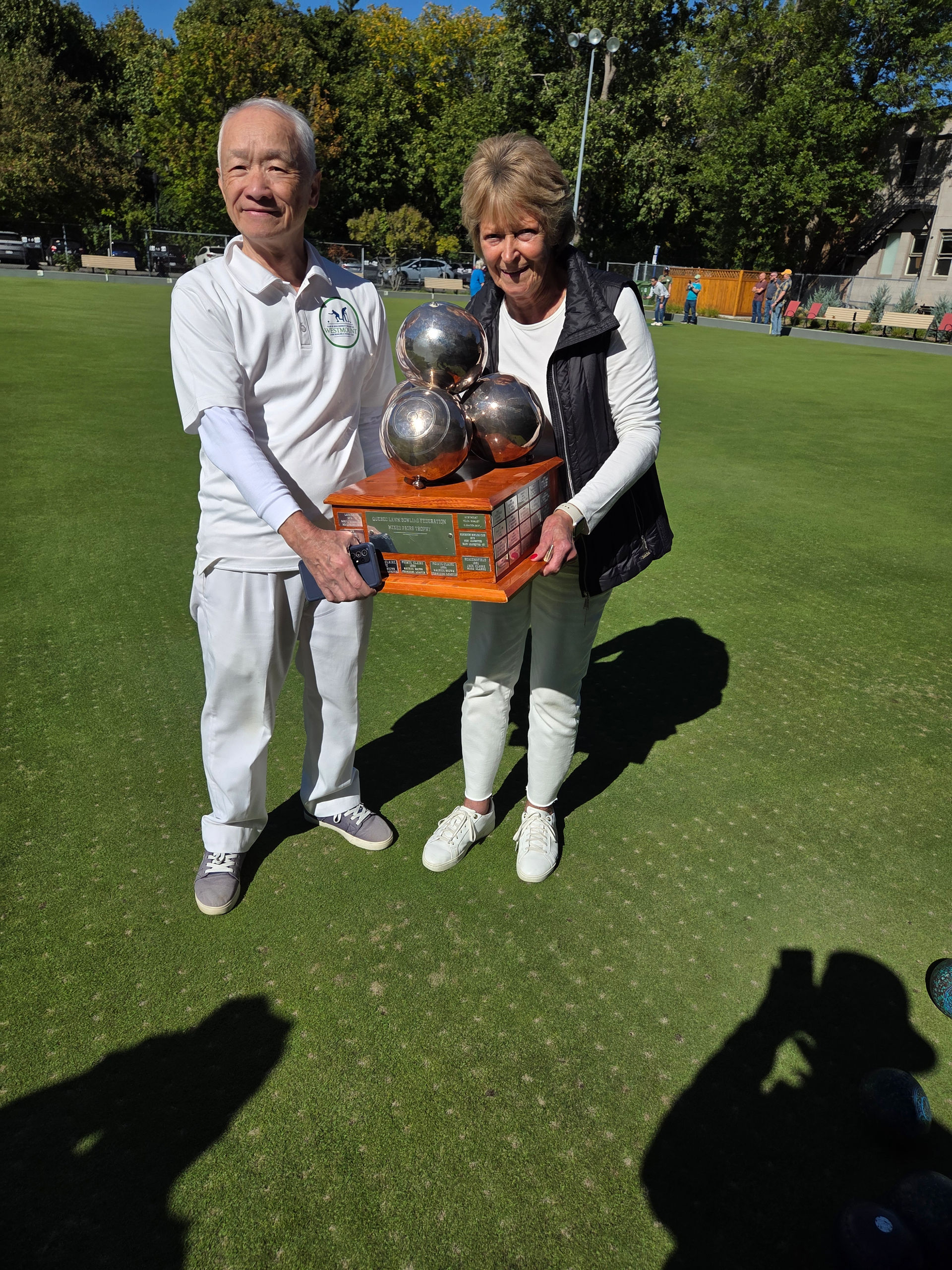 2025 Federation Mixed Pairs winners from Westmount:
Skip: Henry Fung
Lead: Addie Petronko