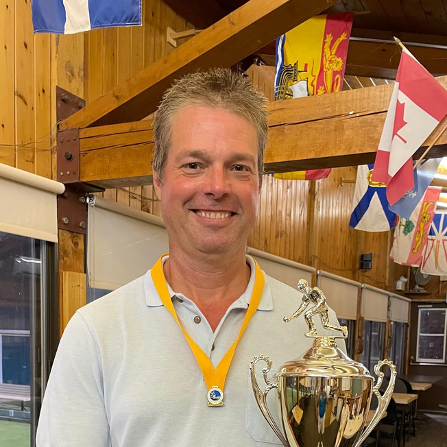 Pointe-Claire Green Singles Champion for 2022: Hugues Demol