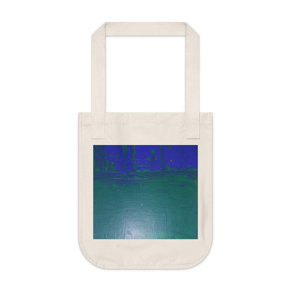 Thumbnail: Eco- Friendly Artistic Organic Canvas Tote Bag