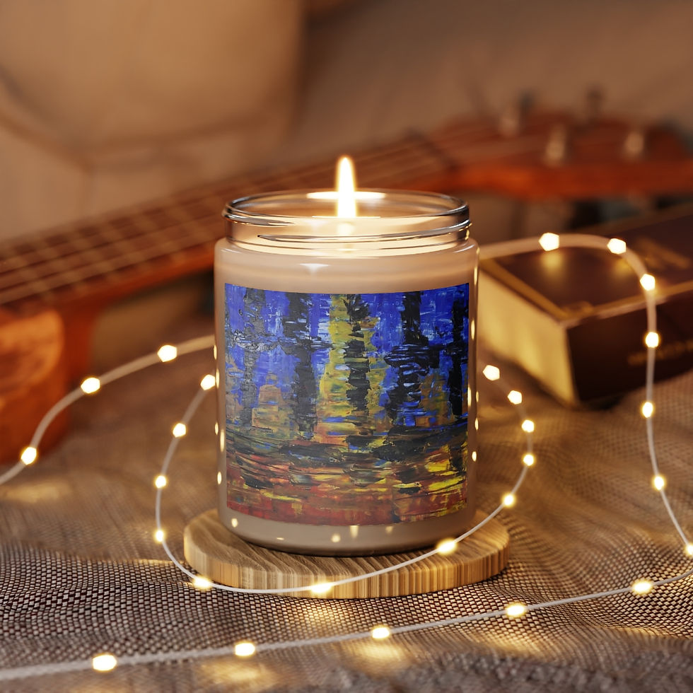 Thumbnail: Eco- Friendly Artistic Scented Candle, 9oz