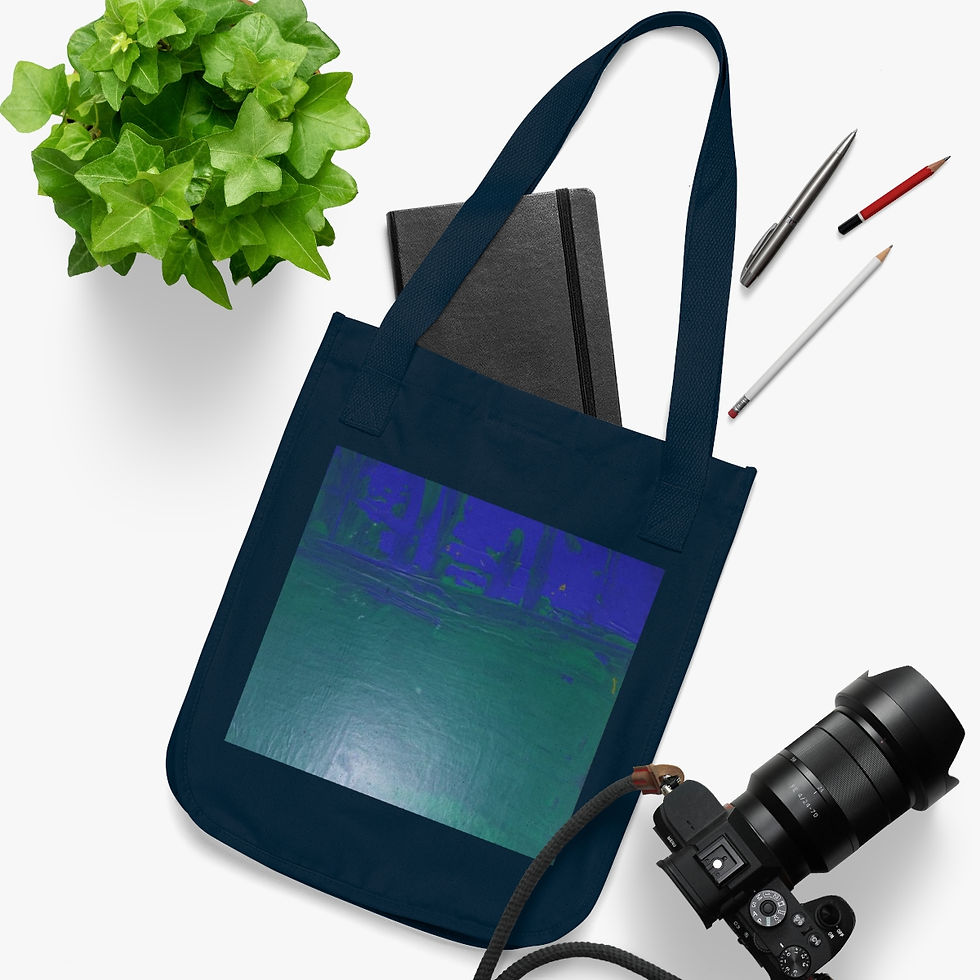 Thumbnail: Eco- Friendly Artistic Organic Canvas Tote Bag