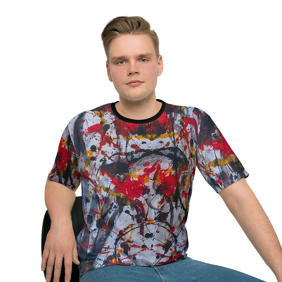 Thumbnail: CBK & A- Men's Loose T-shirt (AOP)