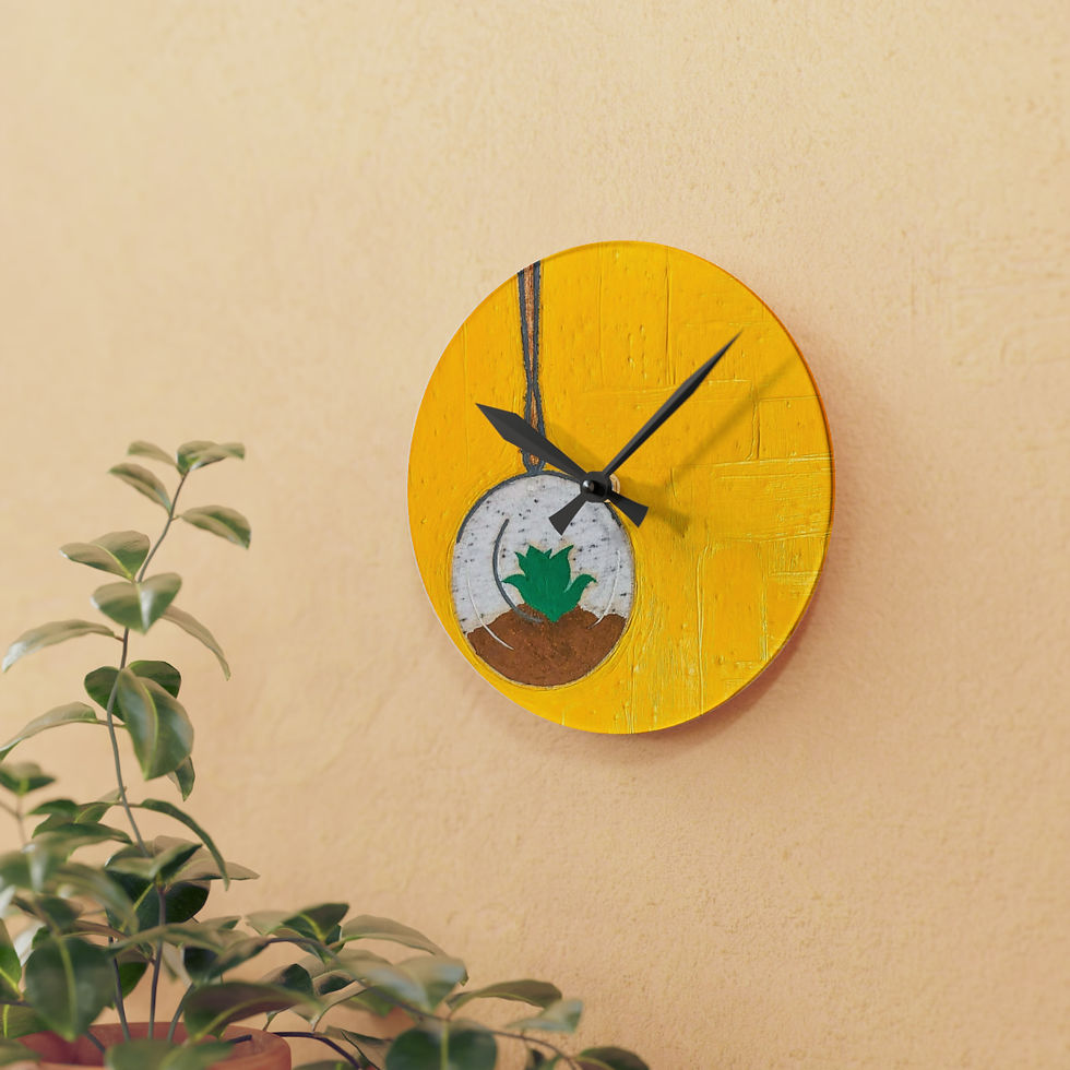 Thumbnail: "GBYW" artistic Acrylic Wall Clock