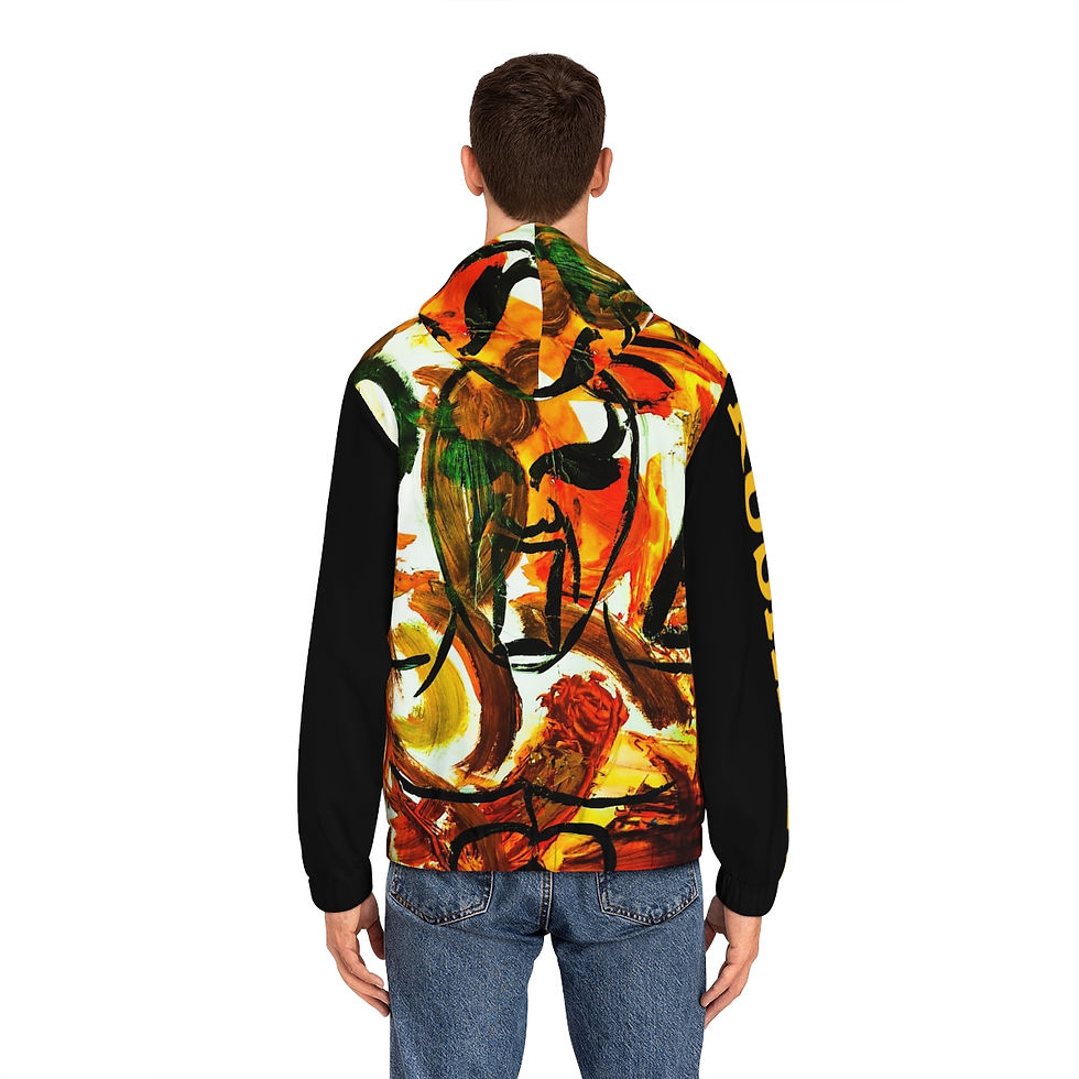 Thumbnail: RUSHM14 by CBK- Men's Full-Zip Hoodie (AOP)