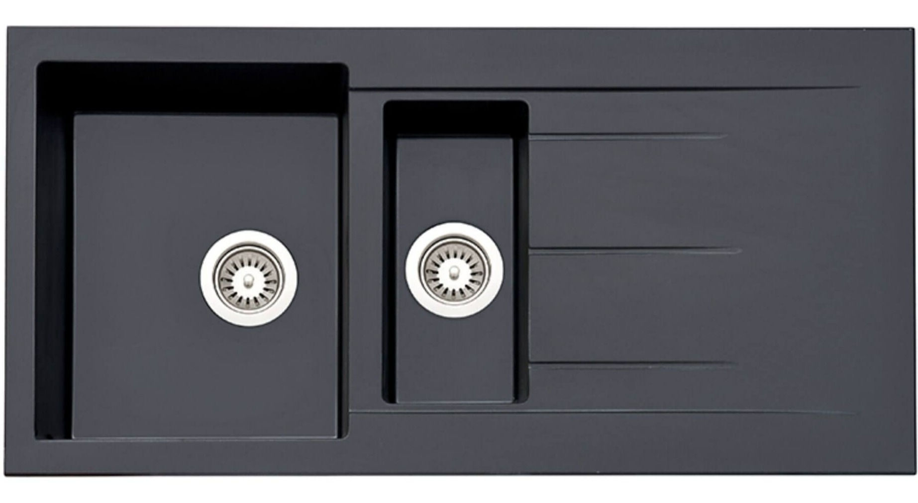 Asil Granit Serisi AS152 One and a Half Sink Black