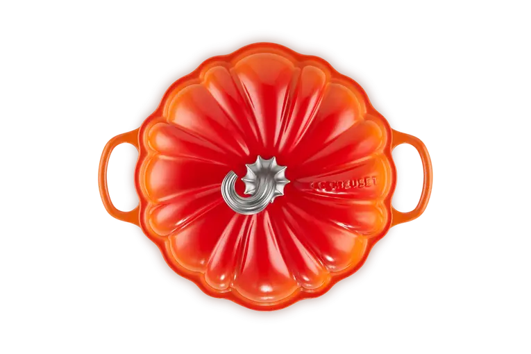 Thumbnail: Le Creuset Cast Iron Pumpkin Casserole 24cm 3.7L Flame