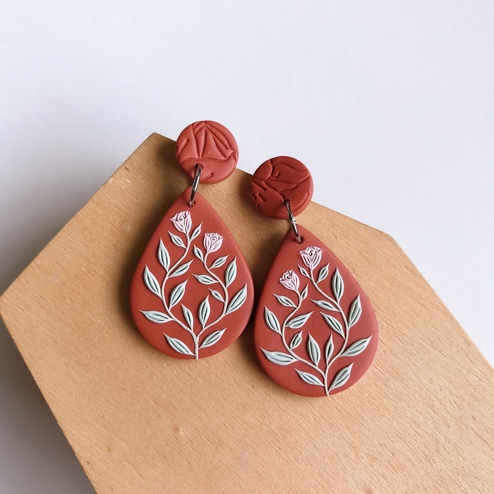 Autumn Collection Polymer Clay Earrings Stainless Steel (20)