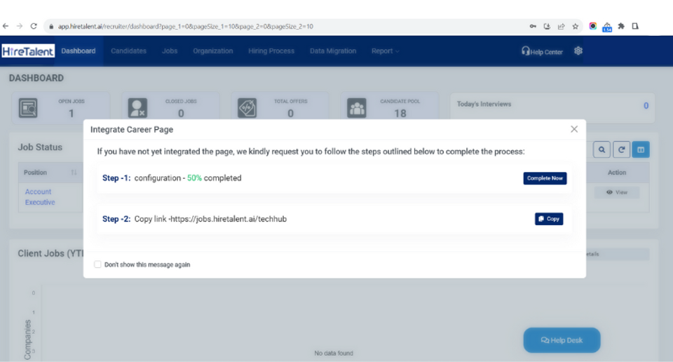 integrate your career page