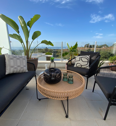 Loungebereich obere Terrasse