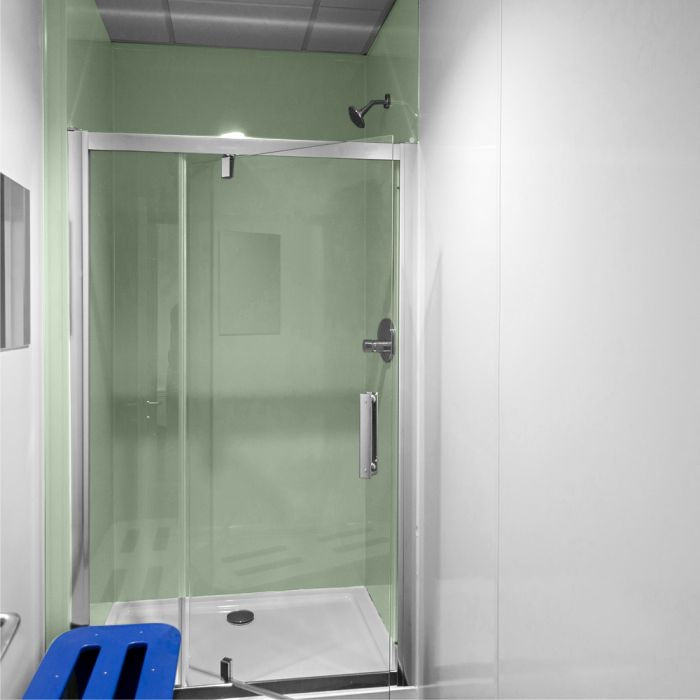 Thumbnail: shower wall panels in avocado colour