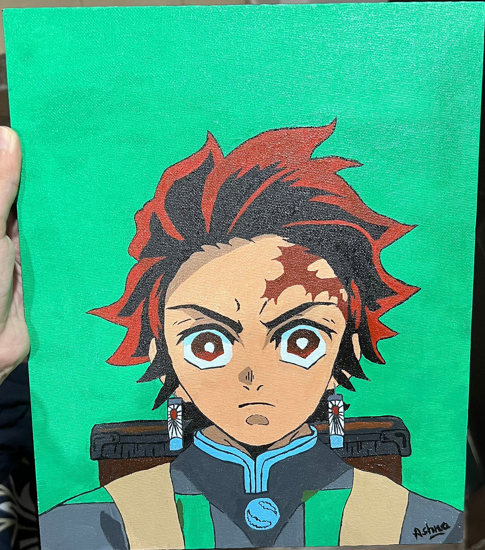 Tanjiro (Anime) Painting