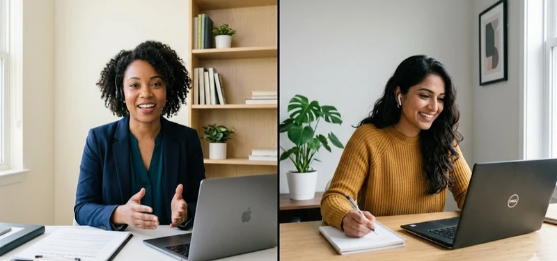 online class for interview coaching or english learning