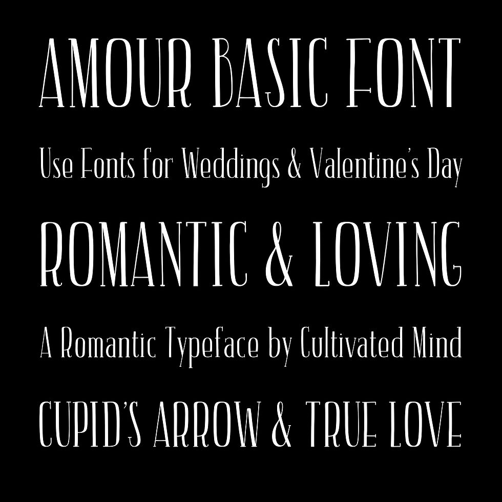 Thumbnail: Amour Basic Font