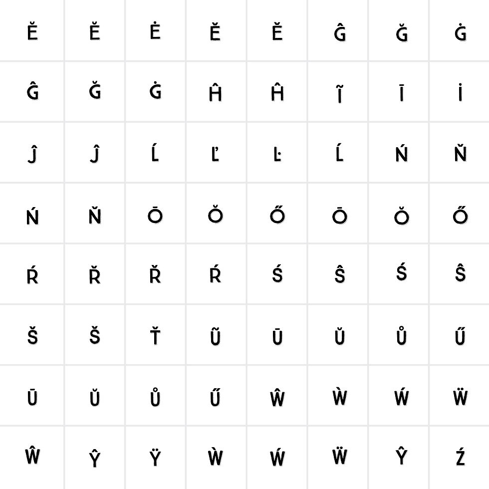 Thumbnail: True North Dots Font