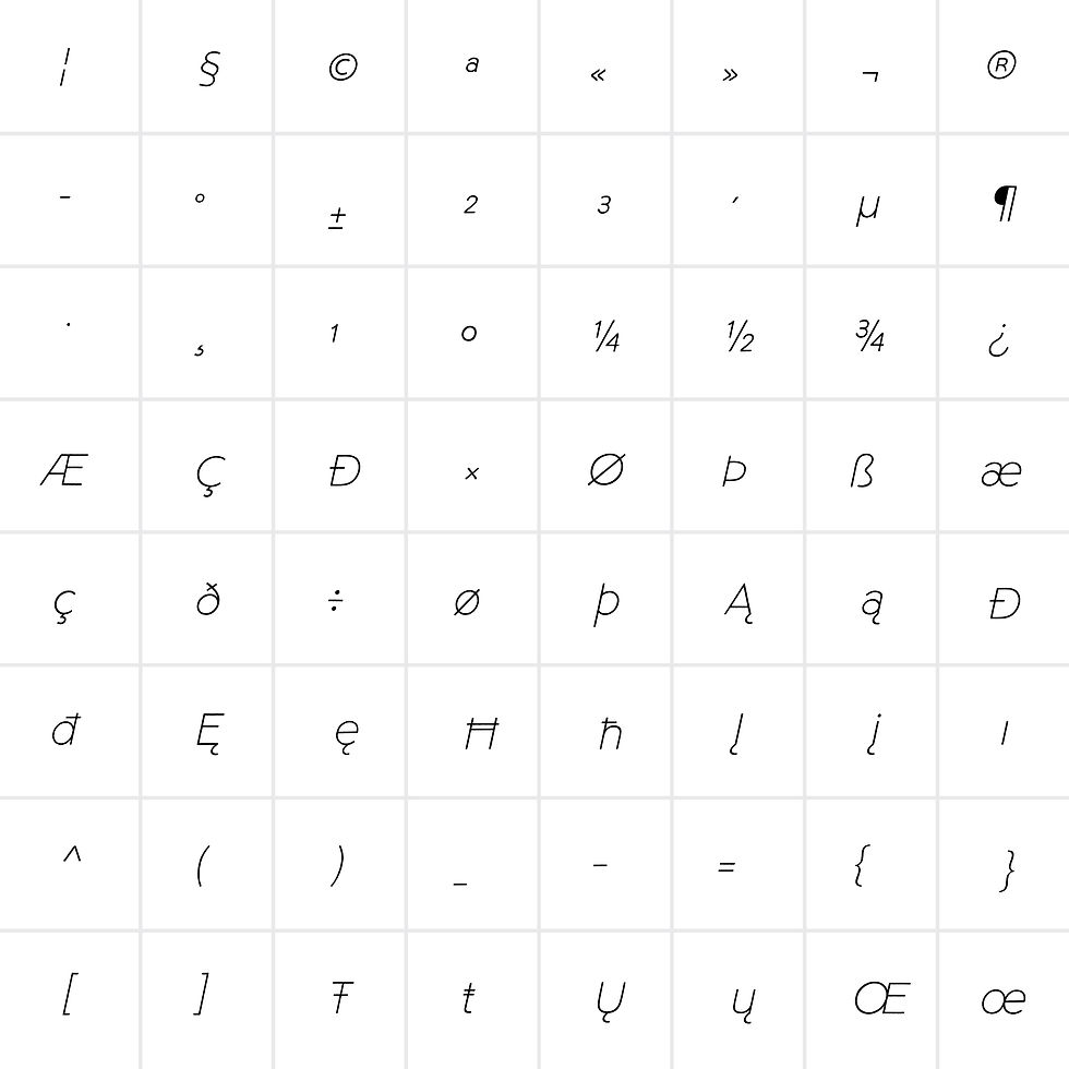 Thumbnail: Northwoods Thin Italic Font