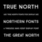 Thumbnail: True North Font