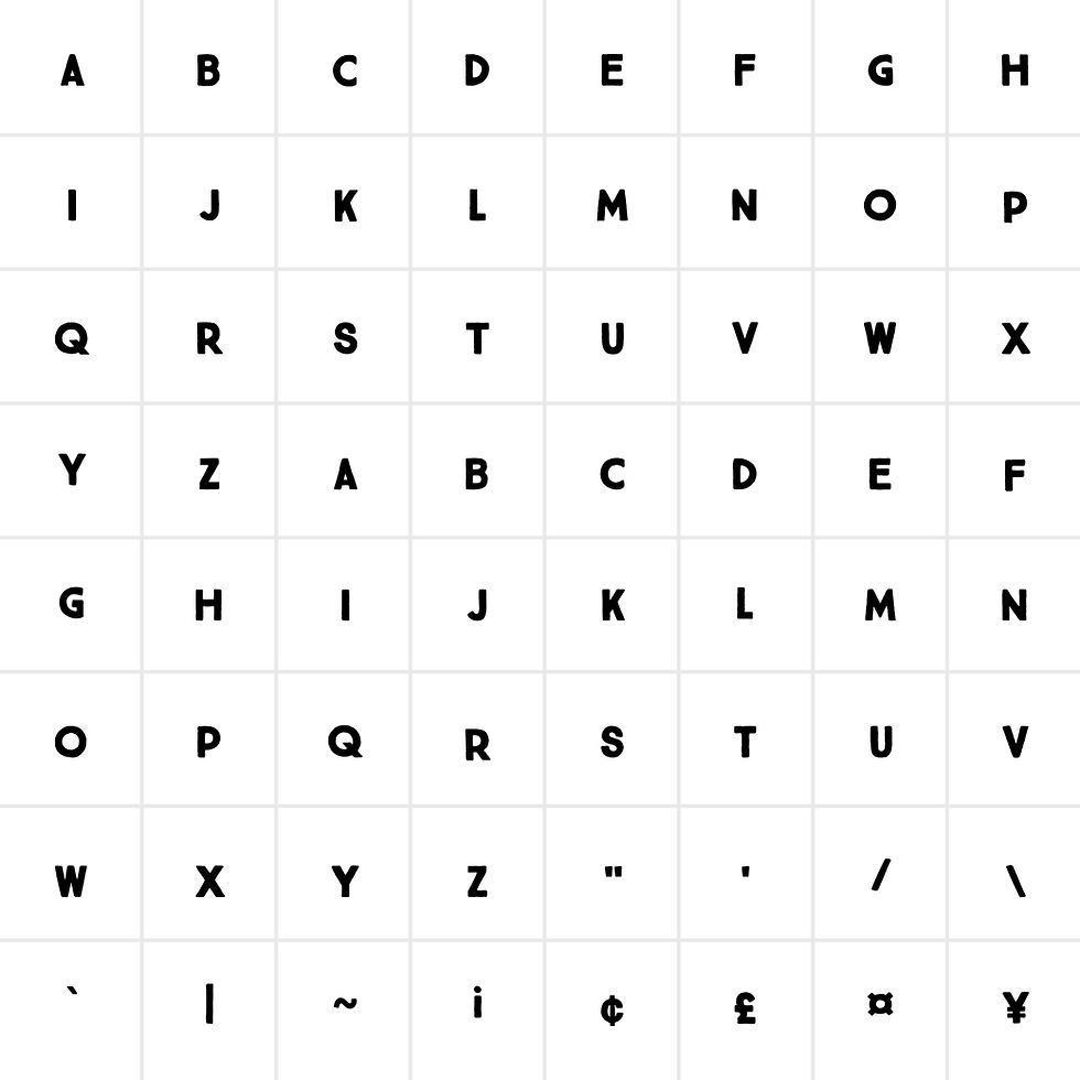 Thumbnail: True North Black Font