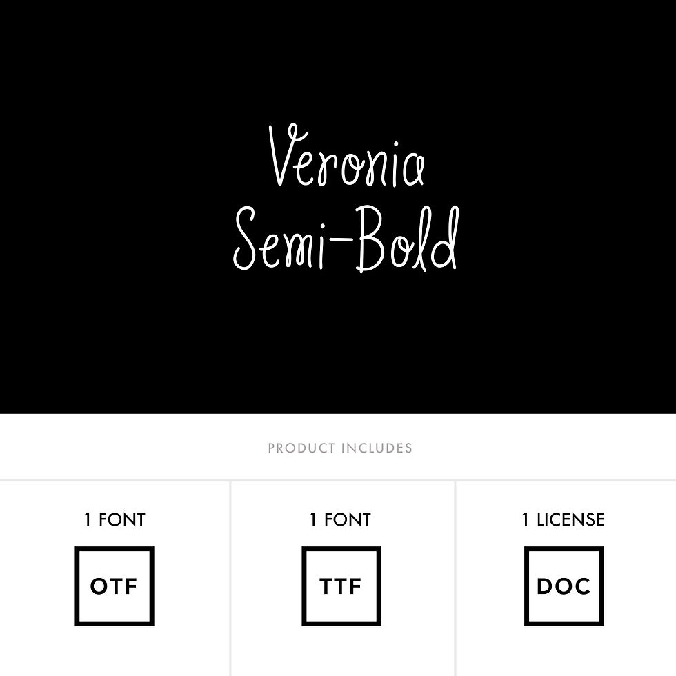 Thumbnail: Veronia Semi-Bold Font