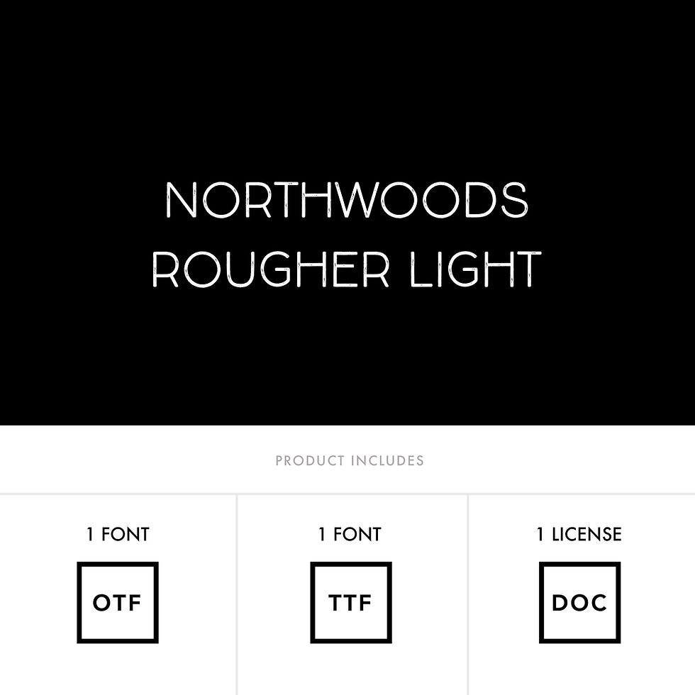 Thumbnail: Northwoods Rougher Light Font