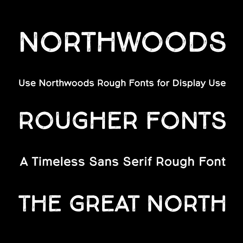 Thumbnail: Northwoods Rougher Bold Font