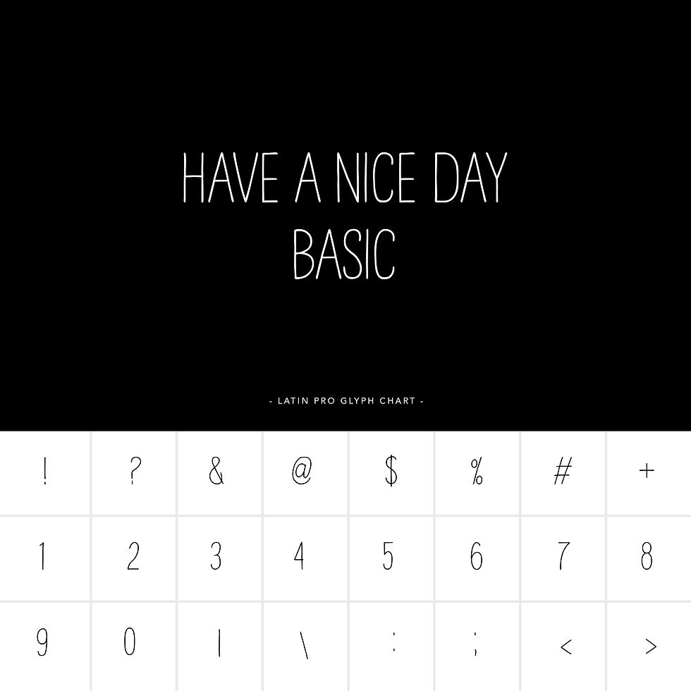 Thumbnail: Have A Nice Day Basic Font