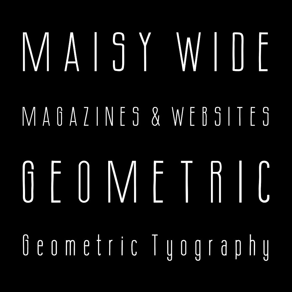 Thumbnail: Maisy Black Wide Font