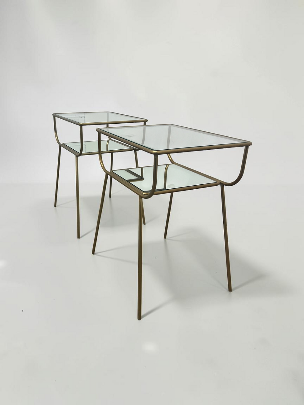 Thumbnail: West Elm Curved Terrace Nightstand Set